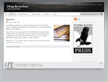 Tablet Screenshot of flyingravenpress.com